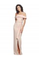 Sleeveless Nude Low Back Mermaid Off the Shoulder Formal Evening Gown / Prom Dress / Bridesmaid Dress Lincoln