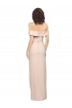 Sleeveless Nude Low Back Mermaid Off the Shoulder Formal Evening Gown / Prom Dress / Bridesmaid Dress Lincoln