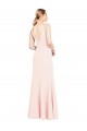 Sleeveless Pink V-Back A-Line V-Neck Formal Evening Gown / Prom Dress / Bridesmaid Dress Lincoln