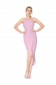 Sleeveless Orchid Mermaid Halter Neck Bridesmaid Dress / Formal Dress Lincoln