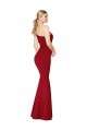 Sleeveless Burgundy Mermaid One Shoulder Formal Evening Gown / Prom Dress / Bridesmaid Dress Lincoln