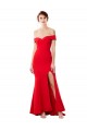Sleeveless Red Mermaid Off the Shoulder Formal Evening Dress / Prom Dress / Bridesmaid Dress Lincoln