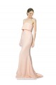 Sleeveless Nude Mermaid Strapless Black Tie Evening Gown / Prom Dress / Bridesmaid Dress Lincoln