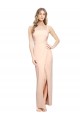 Sleeveless Nude Sheath Square Neck Formal Evening Gown / Prom Dress / Bridesmaid Dress Lincoln