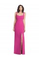 Sleeveless Fuchsia Low Back Trumpet Square Neck Semi Formal Evening Dress / Prom Dress / Bridesmaid Dress Lincoln