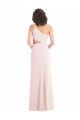 Sleeveless Pink Trumpet One Shoulder Formal Evening Gown / Prom Dress / Bridesmaid Dress Lincoln