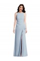 Sleeveless Light Sky Blue Trumpet Halter Neck Formal Dress / Bridesmaid Dress Lincoln