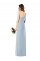 Sleeveless Light Sky Blue Trumpet One Shoulder Semi Formal Evening Dress / Prom Dress / Bridesmaid Dress Lincoln