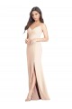 Sleeveless Nude Trumpet Spaghetti Straps Semi Formal Evening Dress / Prom Dress / Bridesmaid Dress Lincoln