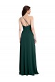 Sleeveless Midnight Green Open Back A-Line One Shoulder Formal Evening Gown / Prom Dress / Bridesmaid Dress Lincoln