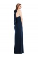 Sleeveless Dark Navy Open Back Trumpet High Neck Semi Formal Evening Dress / Prom Dress / Bridesmaid Dress Lincoln