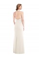 Sleeveless Ivory Low Back Trumpet Halter Neck Semi Formal Evening Dress / Prom Dress / Bridesmaid Dress Lincoln