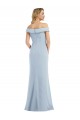 Sleeveless Light Sky Blue Trumpet Off the Shoulder Semi Formal Evening Dress / Prom Dress / Bridesmaid Dress Lincoln