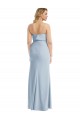 Sleeveless Light Sky Blue Low Back Trumpet Strapless Semi Formal Evening Dress / Prom Dress / Bridesmaid Dress Lincoln