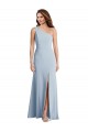 Sleeveless Light Sky Blue Trumpet One Shoulder Formal Evening Gown / Prom Dress / Bridesmaid Dress Lincoln