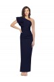 Sleeveless Dark Navy Sheath One Shoulder Formal Evening Gown / Prom Dress / Bridesmaid Dress Lincoln
