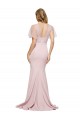 Short Sleeves Mauve Low Back Sheath One Shoulder Formal Evening Gown / Prom Dress / Bridesmaid Dress Lincoln