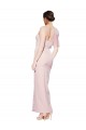 Sleeveless Pink Low Back Sheath One Shoulder Formal Evening Gown / Prom Dress / Bridesmaid Dress Lincoln