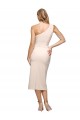 Sleeveless Nude Sheath One Shoulder Formal Evening Gown / Prom Dress / Bridesmaid Dress Lincoln