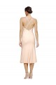 Sleeveless Nude Low Back Sheath V-Neck Evening Gown / Prom Dress / Bridesmaid Dress Lincoln