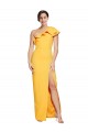 Sleeveless Saffron Sheath One Shoulder Formal Evening Gown / Prom Dress / Bridesmaid Dress Lincoln
