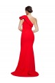 Sleeveless Red Sheath One Shoulder Semi Formal Evening Dress / Prom Dress / Bridesmaid Dress Lincoln