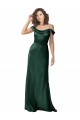 Sleeveless Hunter V-Back A-Line Off the Shoulder Formal Evening Gown / Prom Dress / Bridesmaid Dress Lincoln