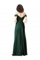 Sleeveless Hunter V-Back A-Line Off the Shoulder Formal Evening Gown / Prom Dress / Bridesmaid Dress Lincoln