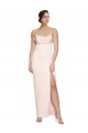 Sleeveless Low Back Mermaid Cowl Neck Formal Evening Gown / Prom Dress / Bridesmaid Dress Lincoln