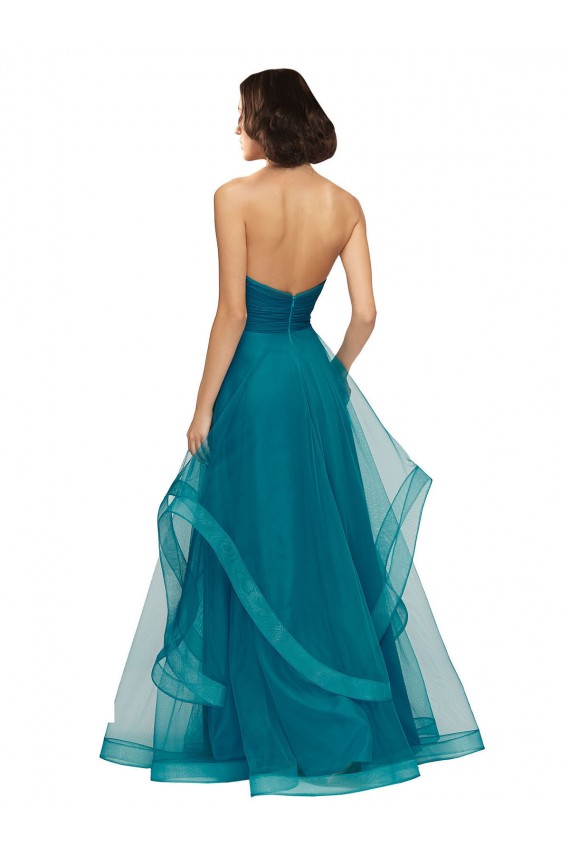 Sleeveless Turquoise A-Line Sweetheart Bridesmaid Dress Lincoln