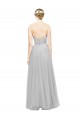 Sleeveless Silver A-Line Sweetheart Bridesmaid Dress Lincoln