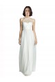 Sleeveless White A-Line Halter Neck Bridesmaid Dress Lincoln