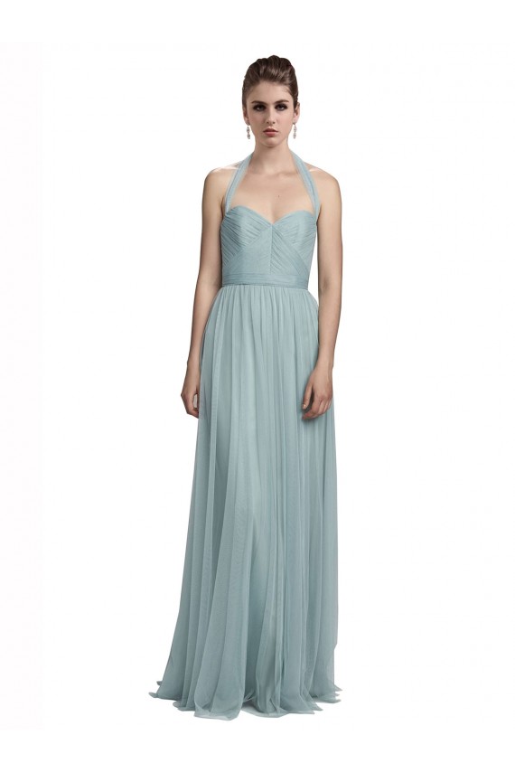 Sleeveless A-Line Halter Neck Bridal Party Dress / Evening Dress Lincoln