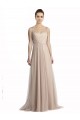 Sleeveless Nude A-Line Square Neck Bridesmaid Evening Dress Lincoln
