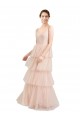 Sleeveless Pink A-Line V-Neck Semi Formal Evening Dress / Bridesmaid Dress Lincoln