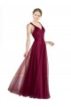 Sleeveless Criss Cross Open Back A-Line V-Neck Bridesmaid Dress Lincoln