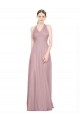 Sleeveless Low Back A-Line Halter Neck Bridesmaid Gown Lincoln