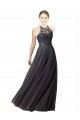 Sleeveless Slate Grey Criss Cross Back A-Line Sweetheart Bridesmaid Dress Lincoln
