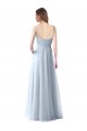Sleeveless Light Sky Blue A-Line Spaghetti Straps Bridesmaid Dress Lincoln