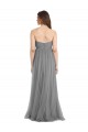 Sleeveless Slate Grey A-Line Sweetheart Bridesmaid Gown Lincoln