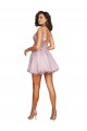 Sleeveless V-Back A-Line Tulle V-Neck Bridesmaid Dress Lincoln