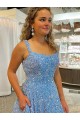 Sleeveless Shown Color A-Line Scoop Neck Prom Dress / Evening Dress Lincoln