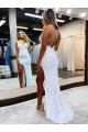 Sleeveless Shown Color Sheath V-Neck Prom Dress / Evening Dress Lincoln