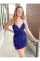 Sleeveless Shown Color Sheath V-Neck Cocktail Dress / Prom Dress Lincoln