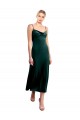 Sleeveless Dark Green Low Back A-Line Spaghetti Straps Prom Dress / Bridesmaid Dress Lincoln