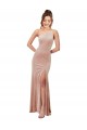 Sleeveless Pink Sheath One Shoulder Black Tie Evening Gown / Prom Dress / Bridesmaid Dress Lincoln