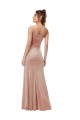 Sleeveless Pink Sheath One Shoulder Black Tie Evening Gown / Prom Dress / Bridesmaid Dress Lincoln