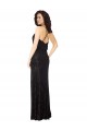 Sleeveless Black Criss Cross Back A-Line Spaghetti Straps Bridesmaid Dress Lincoln