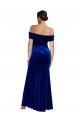 Sleeveless Royal Blue Mermaid Off the Shoulder Formal Evening Gown / Prom Dress / Bridesmaid Dress Lincoln